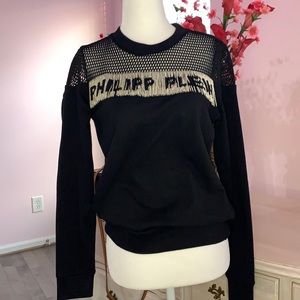 Philppe Plein beads string logo Sweat-shirt